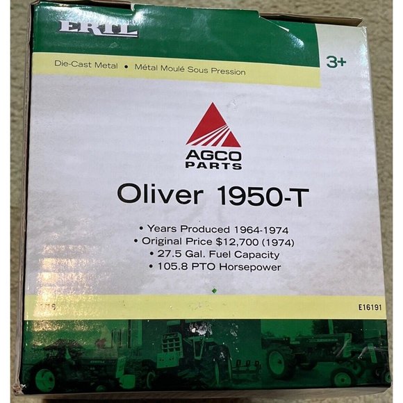 2010 New 1/16 Scale Die Cast Oliver 1950T Tractor AGCO Parts ERTL Diesel Misb! - Picture 4 of 6